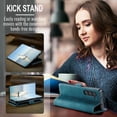 thumbnail image 4 of Funda para Samsung Galaxy Z Fold 6, diseño clásico, billetera de cuero, cierre magnético, funda con tapa, soporte para tarjetas, funda protectora a prueba de golpes para Samsung Galaxy Z Fold 6 5G, 4 of 9