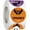 2.5CM, variant on 500Pcs/Roll Halloween Candy Bag Sticker Decorative Closures Seal Label Envelope Paster With Strong Adhesive Backing