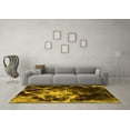 thumbnail image 3 of Ahgly Company Indoor Rectangle Abstract Yellow Modern Area Rugs, 8' x 10', 3 of 4