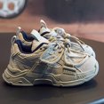 thumbnail image 2 of Otqutp Little Boys Shoes Fashion Spring Summer Children Sports Shoes Thick Soles Non Slip Breathable Run Comfortable Solid Color Lace Up Sneakers, 2 of 9