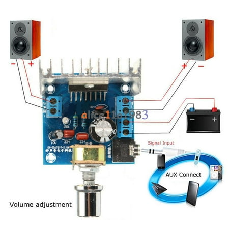 Audio Module - AC/DC 12V TDA7297 2x15W Digital Audio Amplifier DIY Kit Dual-Channel Module Mold Replacement