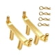 thumbnail image 3 of 2 piezas de soportes de carrocería RC 1:16, pilares de carcasa delantera y trasera, actualización de aleación de aluminio para camiones 16102Pro 16101 Oro, 3 of 8