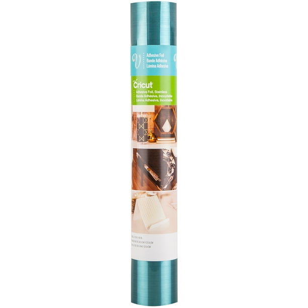 Cricut Adhesive Foil Vinyl, 12"x48", Stainless Teal