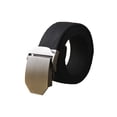 thumbnail image 1 of Cinturón de lona Ajustable sin agujeros uxcell Negro 1 1/2 pulgadas, 1 of 6