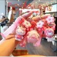 thumbnail image 2 of Llavero con melodía de Hello Kitty de dibujos animados de Anime con colgante de Sakura llavero de muñeco 3D venta al por mayor bolso personalizado decoración regalo para niña, 2 of 4