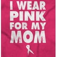 thumbnail image 2 of I Wear Pink For My Mom Breast Cancer Unisex Plus Fleece Graphic Hoodie Brisco Brands 3X, 2 of 5