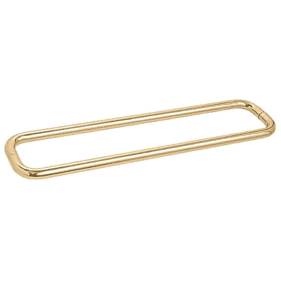 CRL BPD30BR Brass 30" Back-to-Back Solid 3/4" Diameter Towel Bars Without Metal Washers