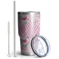 thumbnail image 2 of 30oz Pioneer Flower Tumblers Stainless Steel Tumbler with Lid and Straw,Vacuum Insulated Double Wall Travel Tumbler Cups Mug with Cleaning Brush for Coffee,Tea, 2 of 7