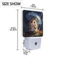 thumbnail image 4 of Cute Hamster and Umbrella LED Night Light Dusk to Dawn Sensor 2 Pack Plug-in Soft Light Nightlights for Bedroom Bathroom Nursery Hallway Kitchen, 4 of 7