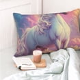 thumbnail image 4 of Salouo Colorful Cloud White Horse Pattern Pillow Cases,1PC Pillow Covers with Envelope Closure Decorative Pillow Case for Bed Couch,Pillows Not Included-16"x24", 4 of 6