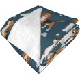 thumbnail image 3 of Cute Beagle Throw Blanket Soft Fuzzy Plush Blanket Lightweight Flannel Blankets for Couch Bed Living Room Adults Kids Teens Gifts All Seasons 60"X50", 3 of 6