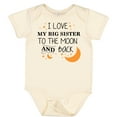 thumbnail image 3 of Inktastic I Love My Big Sister to the Moon and Back Boys or Girls Baby Bodysuit, 3 of 5