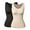 #1 Black+Beige, variant on Women's Camisole with Built in Bra Shapewear Tank Top Cami Slimming Compression Undershirt