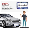 thumbnail image 6 of 1Pack License Plate Frames with Blue Sea and Sailboat Pattern Includes Screws & Caps Full Accessories Included Size 6.3x12.2inch(16x31cm), 6 of 8