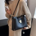 thumbnail image 5 of Pu New Fashion Explosions High Sense Ladies Bucket Bag Joker Hombro Bandolera,Negro, 5 of 5