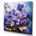 thumbnail image 2 of Designart "Expressing Wildly" Violets Canvas Wall Art, 2 of 7