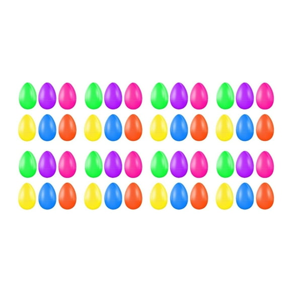 Adornos de huevos de Pascua rellenables, juguetes interactivos, bolsas de regalo ligeras y coloridas 48 paquete