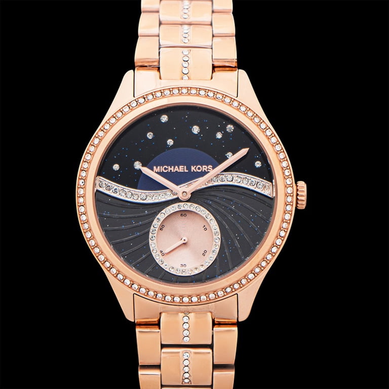 Michael Kors Lauryn Crystal Quartz Black Dial Watch MK3723  display picture 1