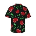 thumbnail image 3 of Bixox Men's Hawaiian Shirts Men's Cherry Print Short-Sleeve Shirt-Large, 3 of 8