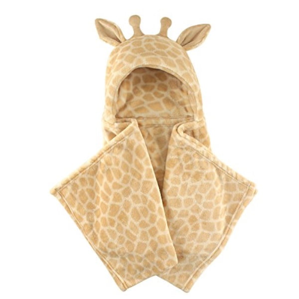 One Size Hudson Baby Hooded Plush Blanket Giraffe 