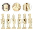 thumbnail image 4 of Gymnture 12pcs Unpainted Nutcracker Soldier Figurines for Christmas DIY Decor, 4 of 10