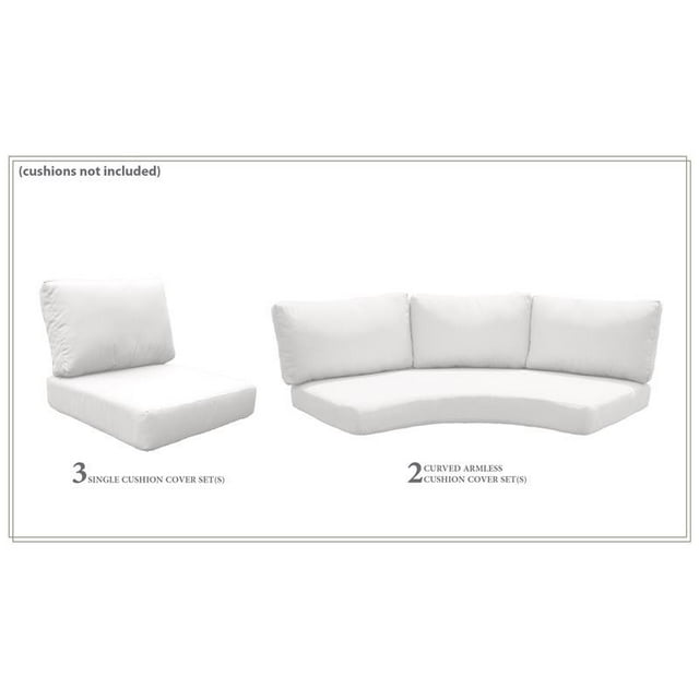 TK Classics High Back Cover Set in Sail White for BARBADOS-08f