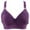 Purple, variant on Wirefree Comfort Bra for Women Plus Size Full Coverage Seamless Daily Wear Soft Stretch Ladies Casual Underwear Pack Supportive T-Shirt Bras