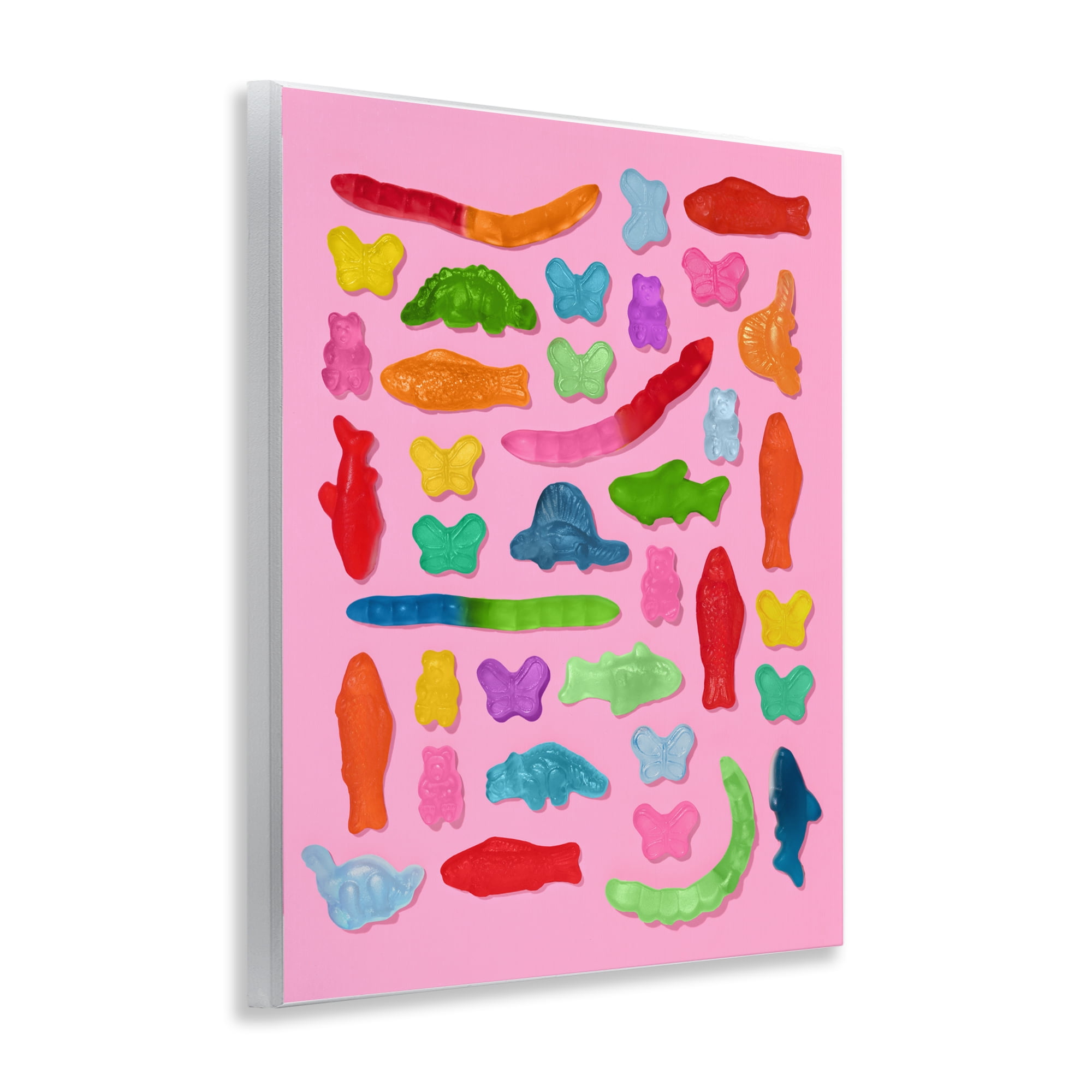 Stupell Industries Pink Gummy Animal Collage Wall Plaque Art, design by LISH Creative