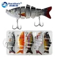 thumbnail image 1 of Mosiee Bass Fishing Lures Lifelike Glide Bait With Multi Jointed Swimbaits 10Cm Size, 1 of 9