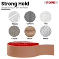 thumbnail image 3 of 5 Core Gaffers Tape 2 Inch 30 Yards Professional Brown Pro Gaff Tape Non Reflective Water Resistant, 3 of 11