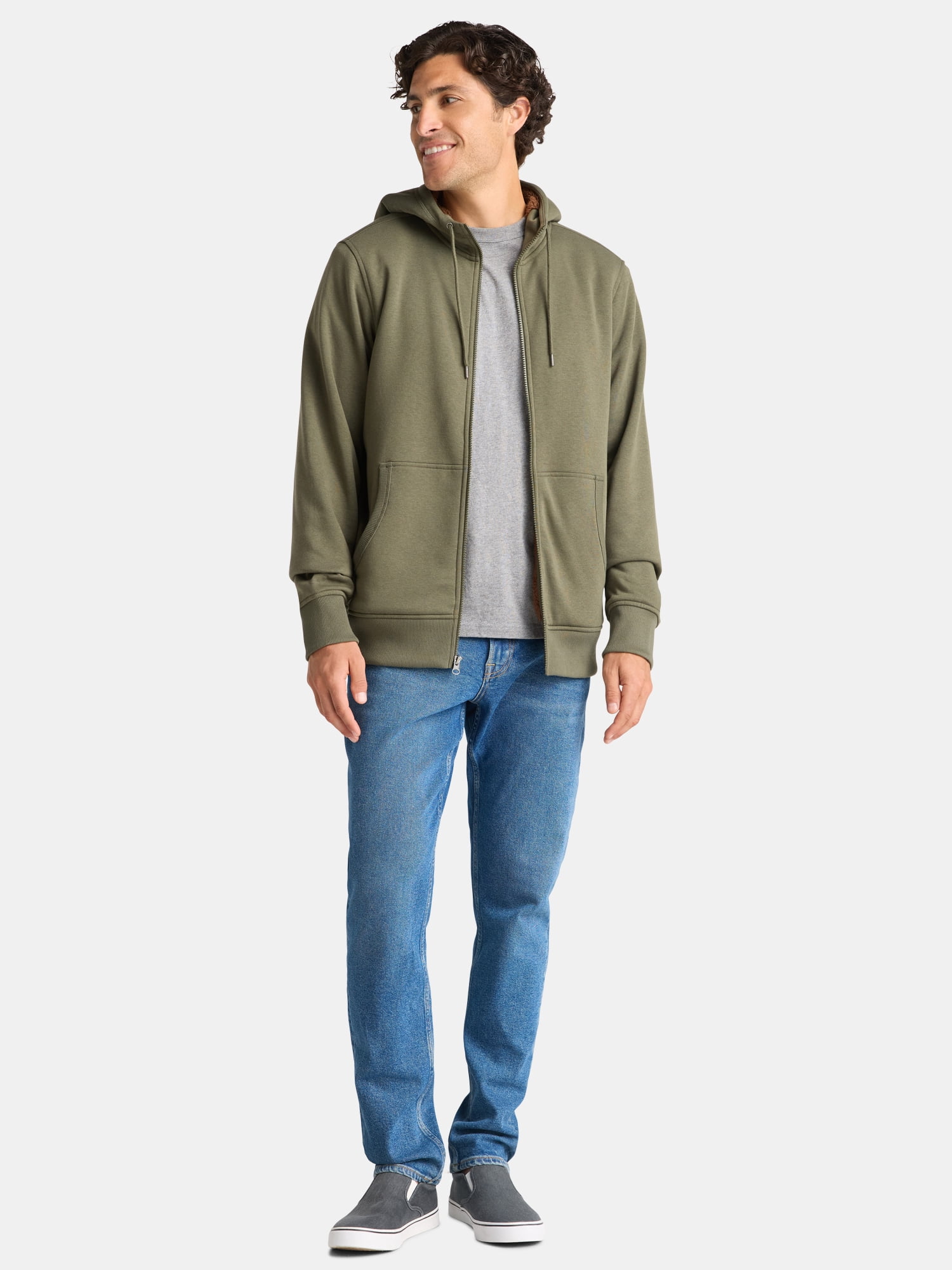 George Men’s High Pile Fleece Hoodie, Size S-3XL