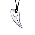 thumbnail image 1 of Mens Black Stainless Steel Necklace Bull Horn Design Pendants Necklaces, 1 of 6