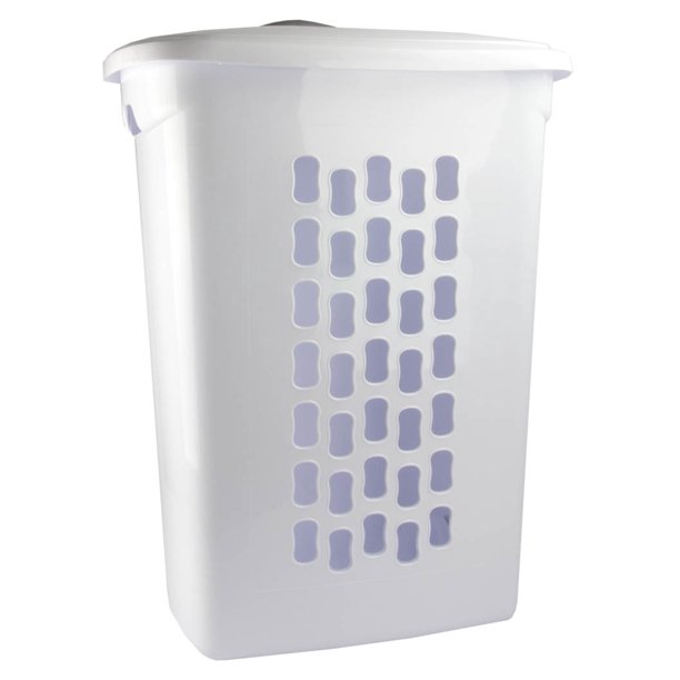 Sterilite Wheels and Pull Handle With Lift-Top Plastic Laundry Baskets ...