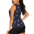 thumbnail image 3 of Fotbe Anchors Blusas Sin Mangas para Mujer – Estilo Casual, Corte Suelto, Slim-Fit, Cuello Redondo Deportivo, Tops de Verano para Gimnasio y Yoga-Small, 3 of 7