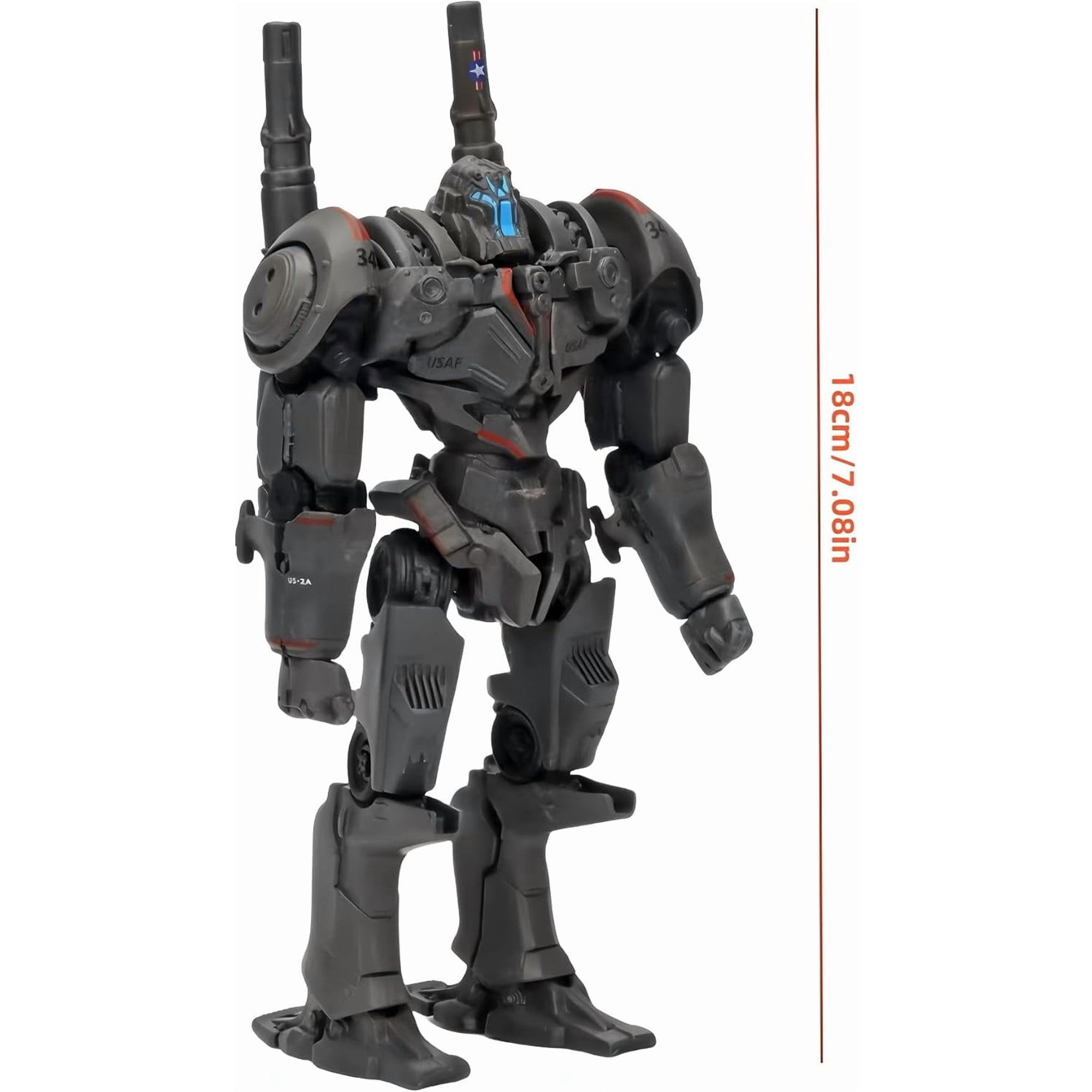 Pacific/Rim Mech Action Figure, Coyotetango Boxed Unique Figure Idea, 7.09 in Collectible Mecha Action Figures Kits