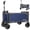 Dark Blue, variant on Expandable Dual-Layer Utility Wagon for Gardening, Shopping, Camping - 225lbs Capacity, Pink Steel Frame, Lightweight Foldable Cart with 360° Swivel Wheels
