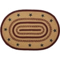thumbnail image 7 of VHC Brands Potomac Jute Rug Oval Stencil Stars w/Pad 20x30, 7 of 7
