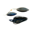thumbnail image 1 of Nichols Lures Pulsator Metal Flake Double Willow Spinnerbait, Noir/bleu, 3/4-Ounce, 1 of 3