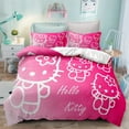 thumbnail image 4 of Lovely Hello Kitty Bedding Set Comforter Cover Set Digital Printed Bedding Suit EU/US Size Spring Comfortable Household Supplies, 4 of 7