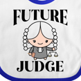 thumbnail image 4 of Inktastic Future Judge Cute Boys or Girls Baby Bib, 4 of 4