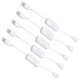 thumbnail image 1 of Cable USB de 28 cm (5 unidades, macho a hembra) con interruptor de encendido/apagado para lámpara USB, ventilador USB, línea de alimentación, color blanco., 1 of 8