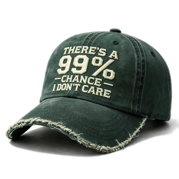 Washed Cotton Baseball Cap Distressed Denim Hat, Vintage Soft Top Adjustable Cap for Men Women