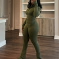 thumbnail image 7 of MSJUHEG Lounge Sets for Women Matching Sets for Women Sweatsuit Lounge Set Womens 2 Piece Matching Summer Summer Outfits for Women Travel Outfits for Women Army Green L, 7 of 7