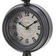 thumbnail image 7 of A&B Home Round Table Clock on Pedestal  - Black, Antique White Finish, 7 of 7