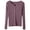 Light Violet, variant on Women's Solid Color Ribbed Slim Fit Button Front Long Sleeve Knit Cardigan Sweater, Lightweight Rib-Knit Slimming Soft Comfy Versatile Outerwear Top for Casual Daily Wear Beige