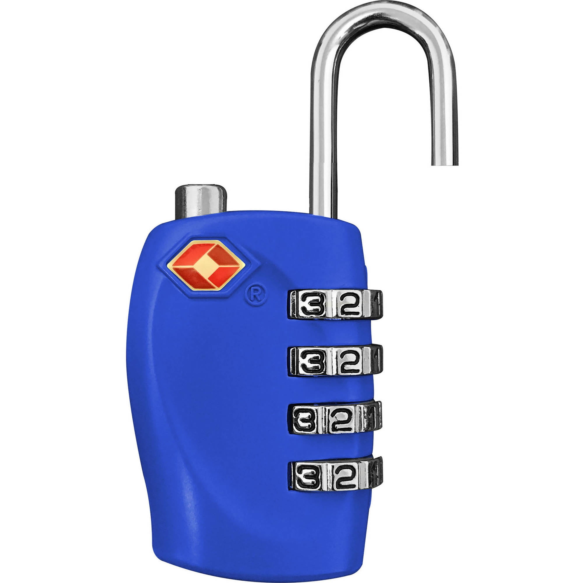 TraverGo 4 Digit Combination Lock, Blue TR1140BL