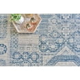 thumbnail image 6 of Exquisite Rugs Vintage Looms Light Blue/Blue Polyester powerloom Area Rug, 6 of 7