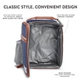 thumbnail image 4 of Foundry by Fit & Fresh, Insulated Lunch Thayer Bag, Navy & White Dot, 4 of 16