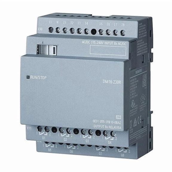 Siemens Input/Output Module,8 Inputs,8 Outputs 6ED10551FB100BA2