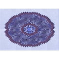 thumbnail image 1 of Ahgly Company Machine Washable Indoor Rectangle Transitional Deep Periwinkle Purple Area Rugs, 2' x 5', 1 of 7